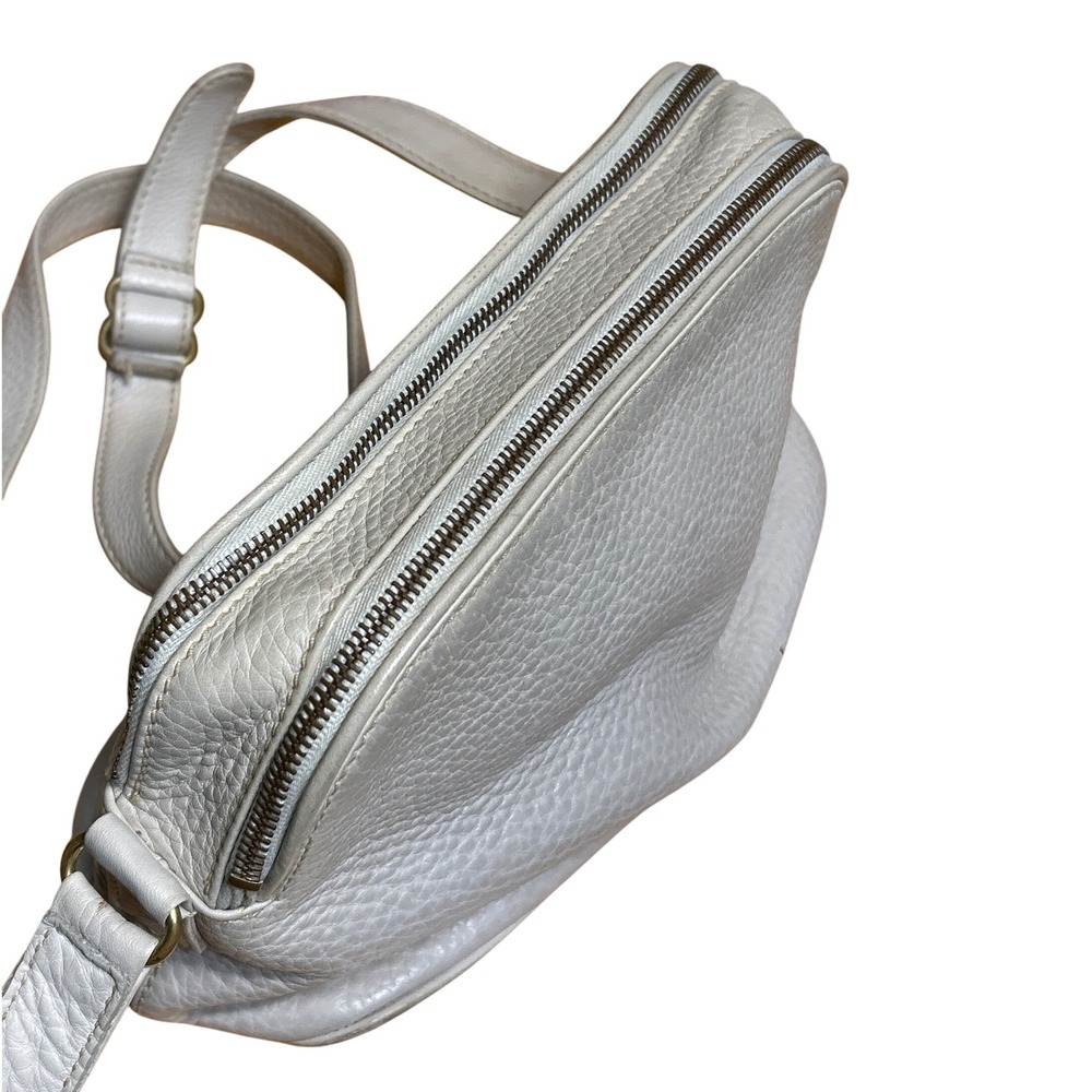 VTG Coach Sonoma Double Zip Purse w Shoulder Strap Sand Beige 10.5" x 8" x‎ 4.5" - Picture 2 of 12